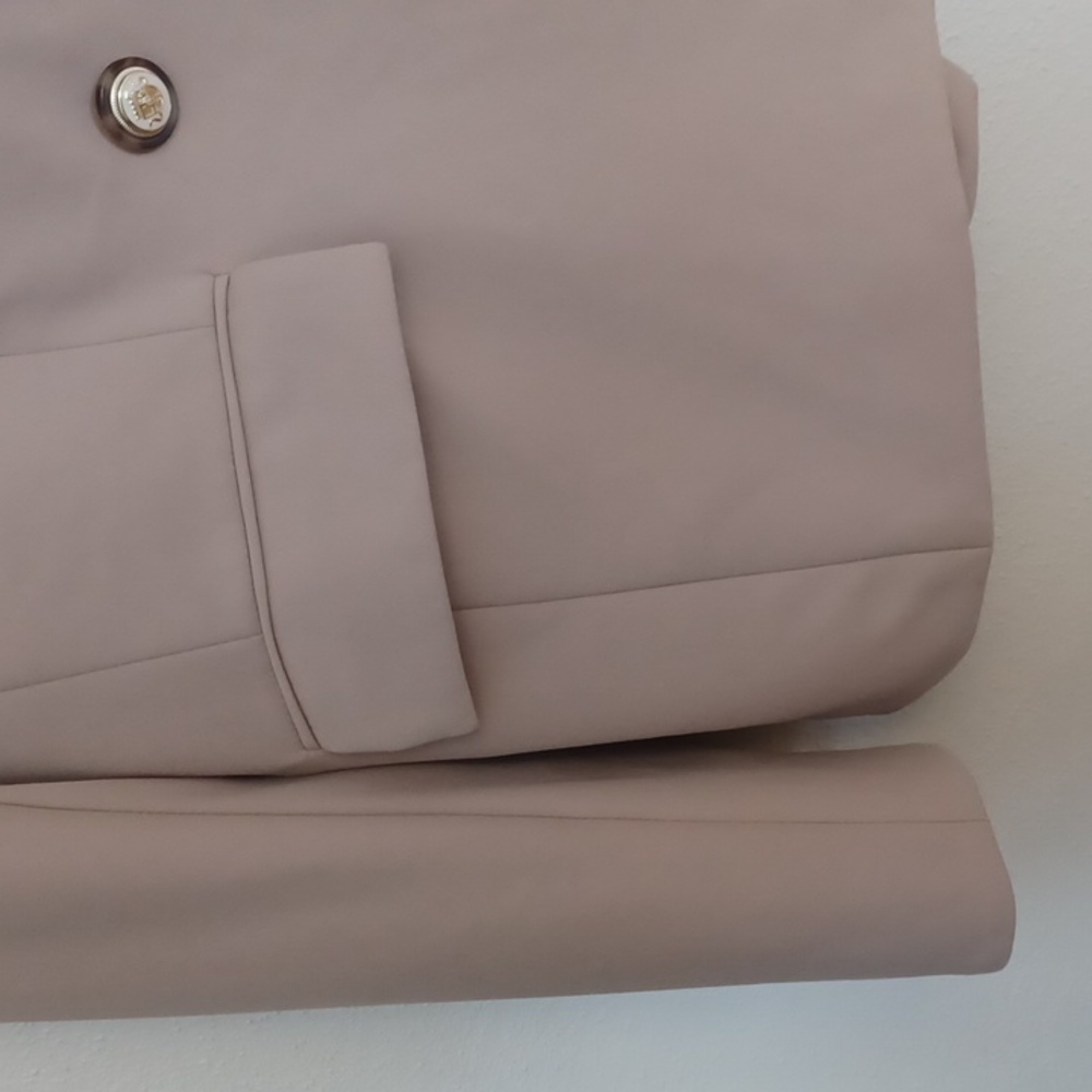 Veronica Beard Miller Dickey Jacket Blazer SZ 14 Double Breasted Khaki Camel - Picture 6 of 16